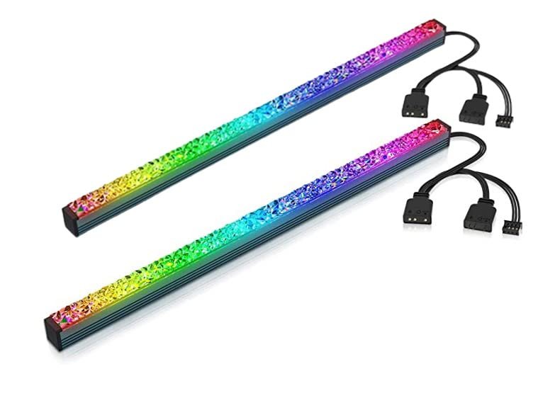 wavenex-argb-led-light-bar-280mm-diamond-cut-acrylic-rgb-light-for-pc-cabinet-5v-3-pin-addressable-sync-magnetic-ambient-lighting-for-gaming-setup-set-of-1