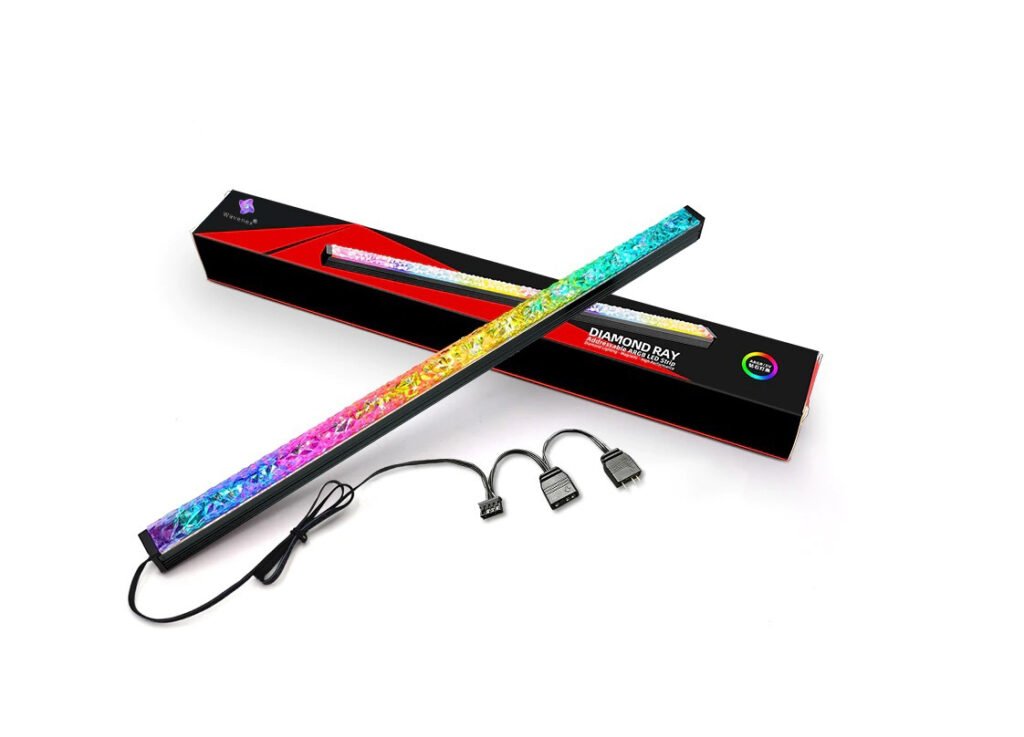 wavenex-argb-led-light-bar-280mm-diamond-cut-acrylic-rgb-light-for-pc-cabinet-5v-3-pin-addressable-sync-magnetic-ambient-lighting-for-gaming-setup-set-of-1-2