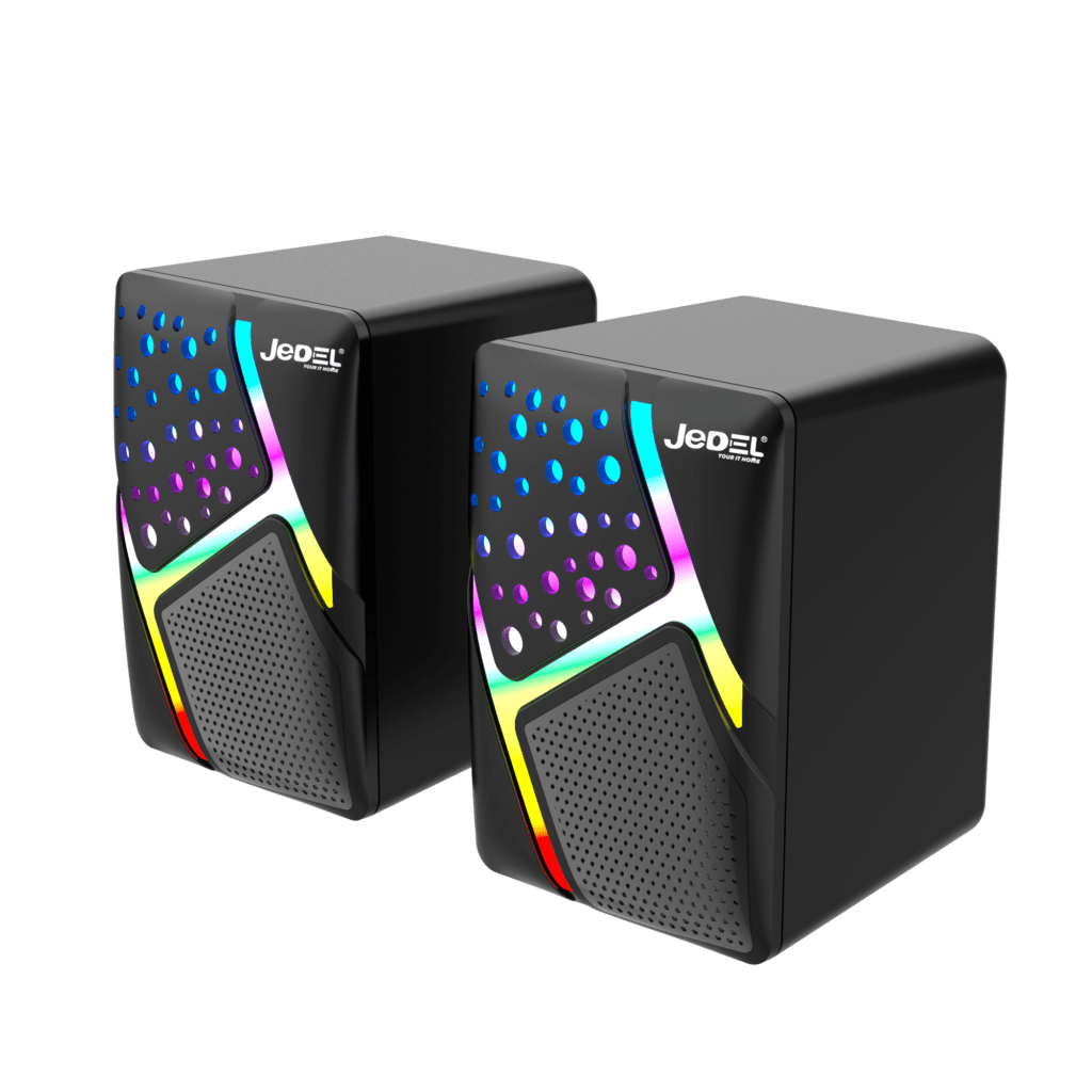 jedel-constellation-s527-multimedia-gaming-pc-speakers-with-rgb-lights-2-x-6w-usb-powered-3-5mm-aux-stereo-20-khz-black